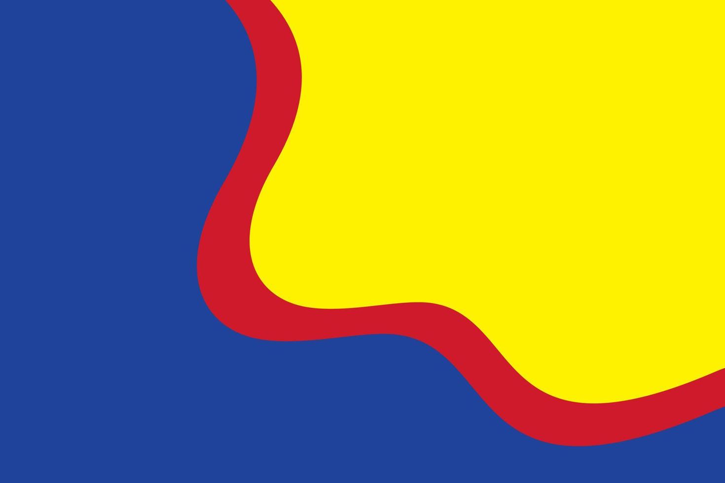 Grundfarben Hintergrund, Blau, Rot und Gelb in runder Form. Vektor-Illustration. vektor