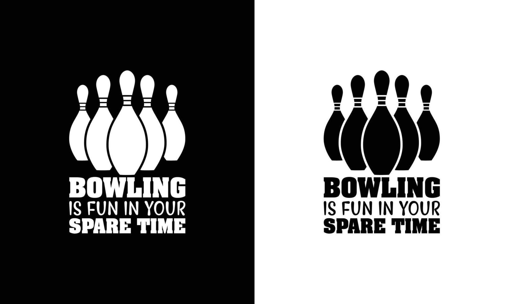 bowling Citat t skjorta design, typografi vektor