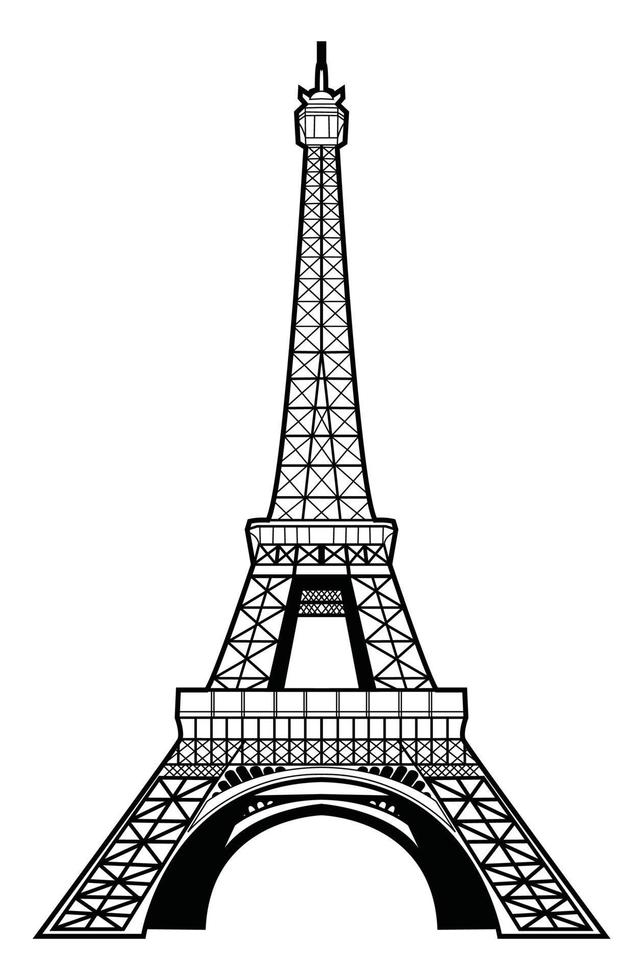 vektor illustration av eiffel torn