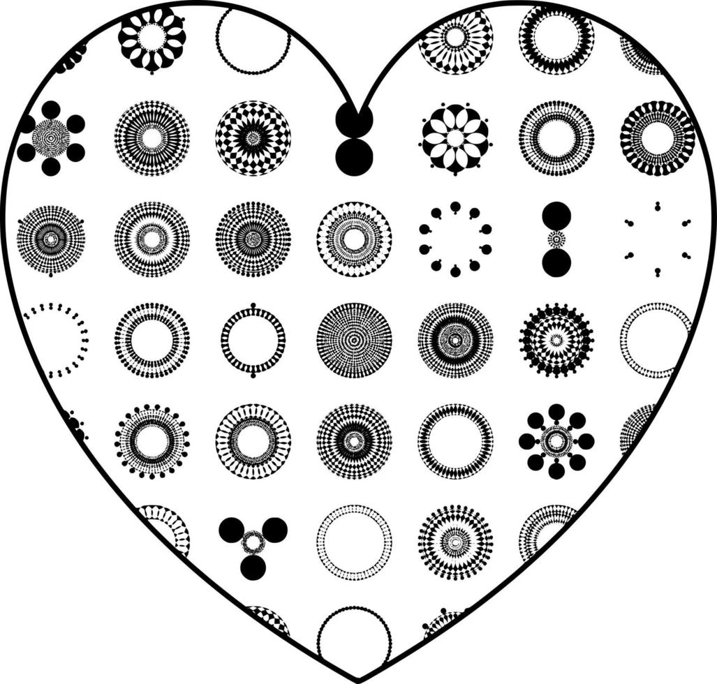 vektor illustration av hjärta form