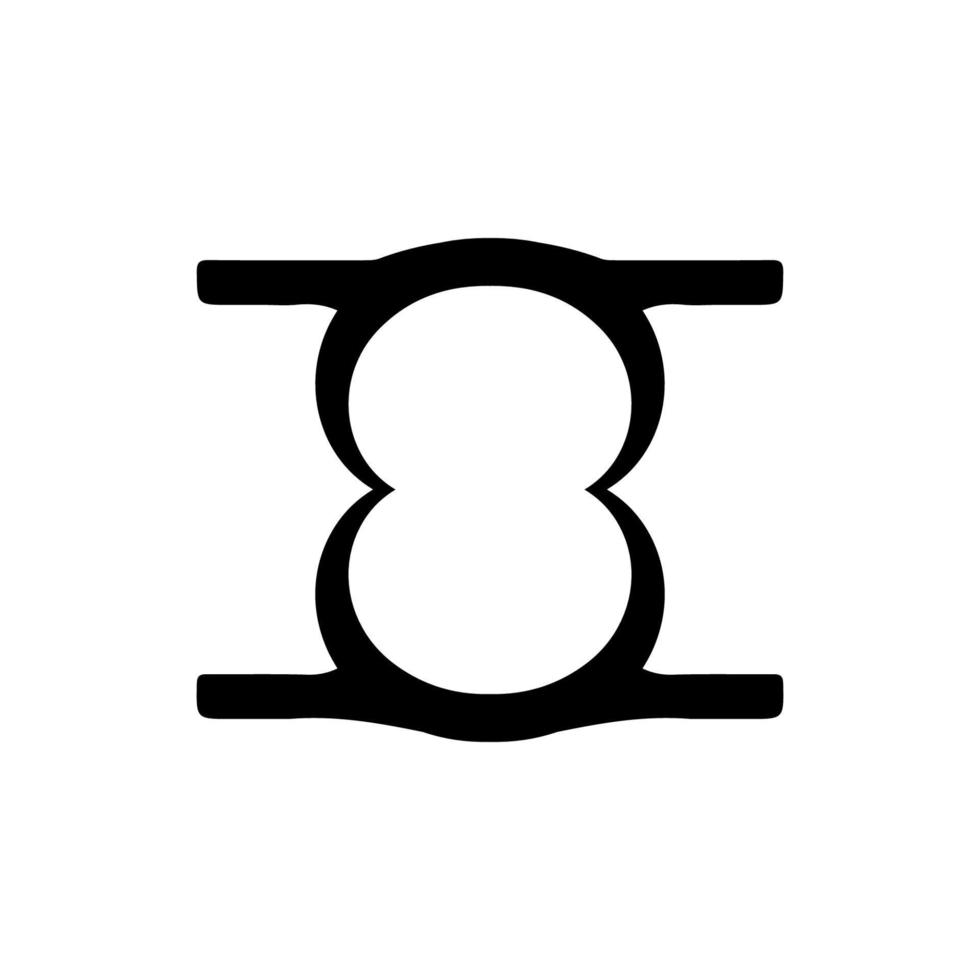 8-Symbol. einfache Art 8. März Feiertagsplakat-Hintergrundsymbol. 8 Markenlogo-Designelement. 8 T-Shirt-Druck. Vektor für Aufkleber.