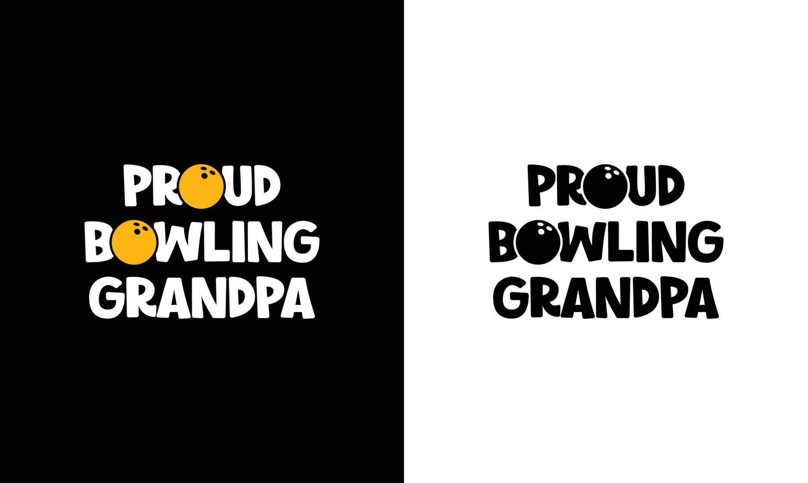 Bowling-Zitat-T-Shirt-Design, Typografie vektor