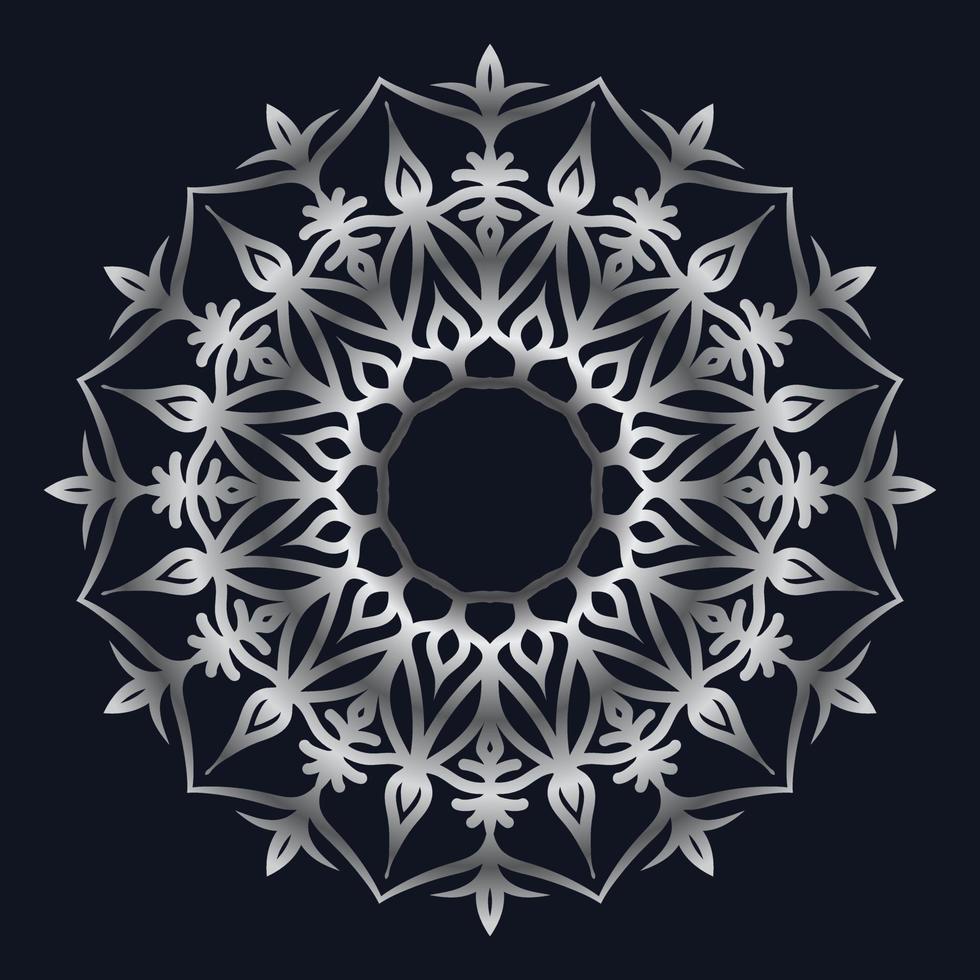 dekorativ element lyx prydnad mönster lutning mandala design vektor