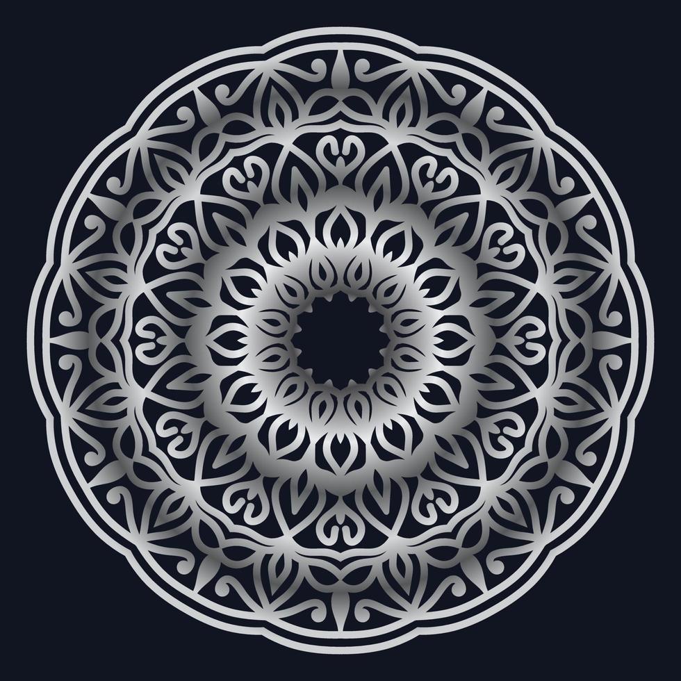 dekorativ element lyx prydnad mönster lutning mandala design vektor