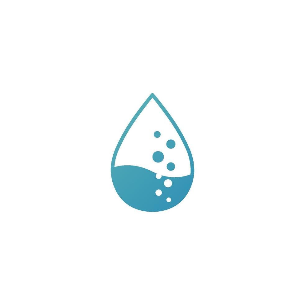 Vektor-Logo-Illustration Wasser Farbverlauf bunter Stil vektor