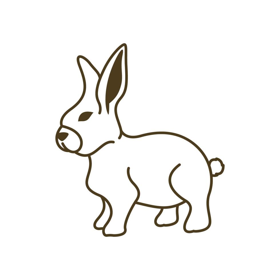 kanin vektor ikon illustration design