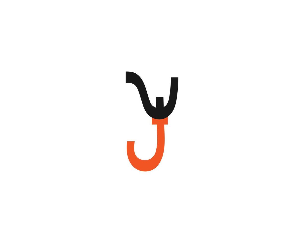 kreative wj-logo-design-vektorvorlage vektor