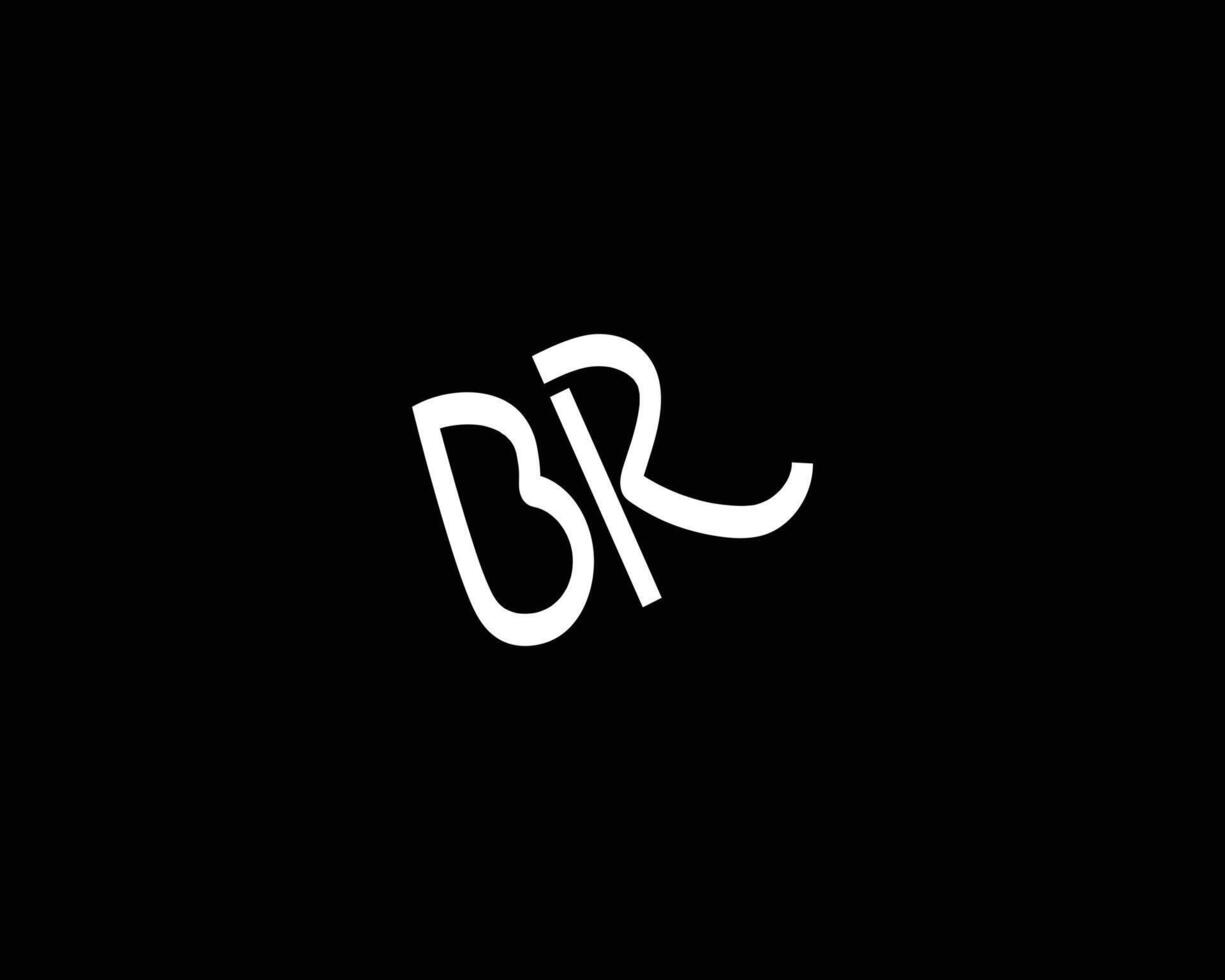 kreativer brief br logo design vektor