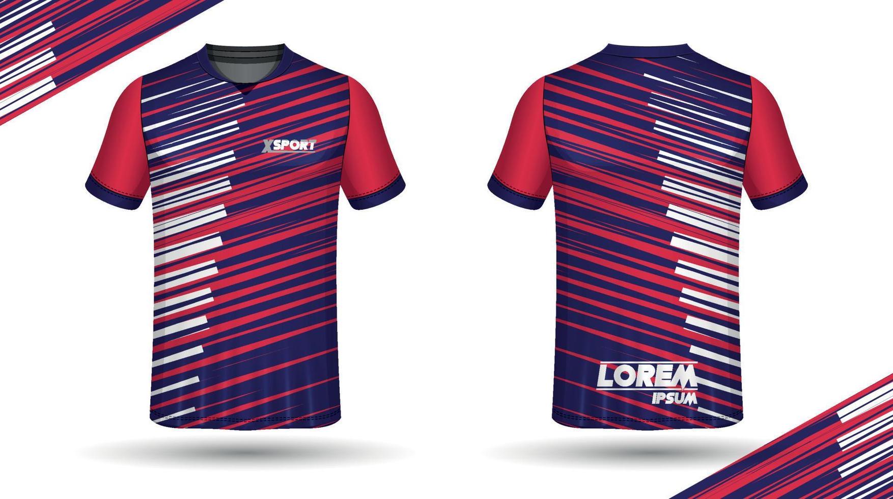 fotboll jersey design för sublimering, sport t skjorta design vektor