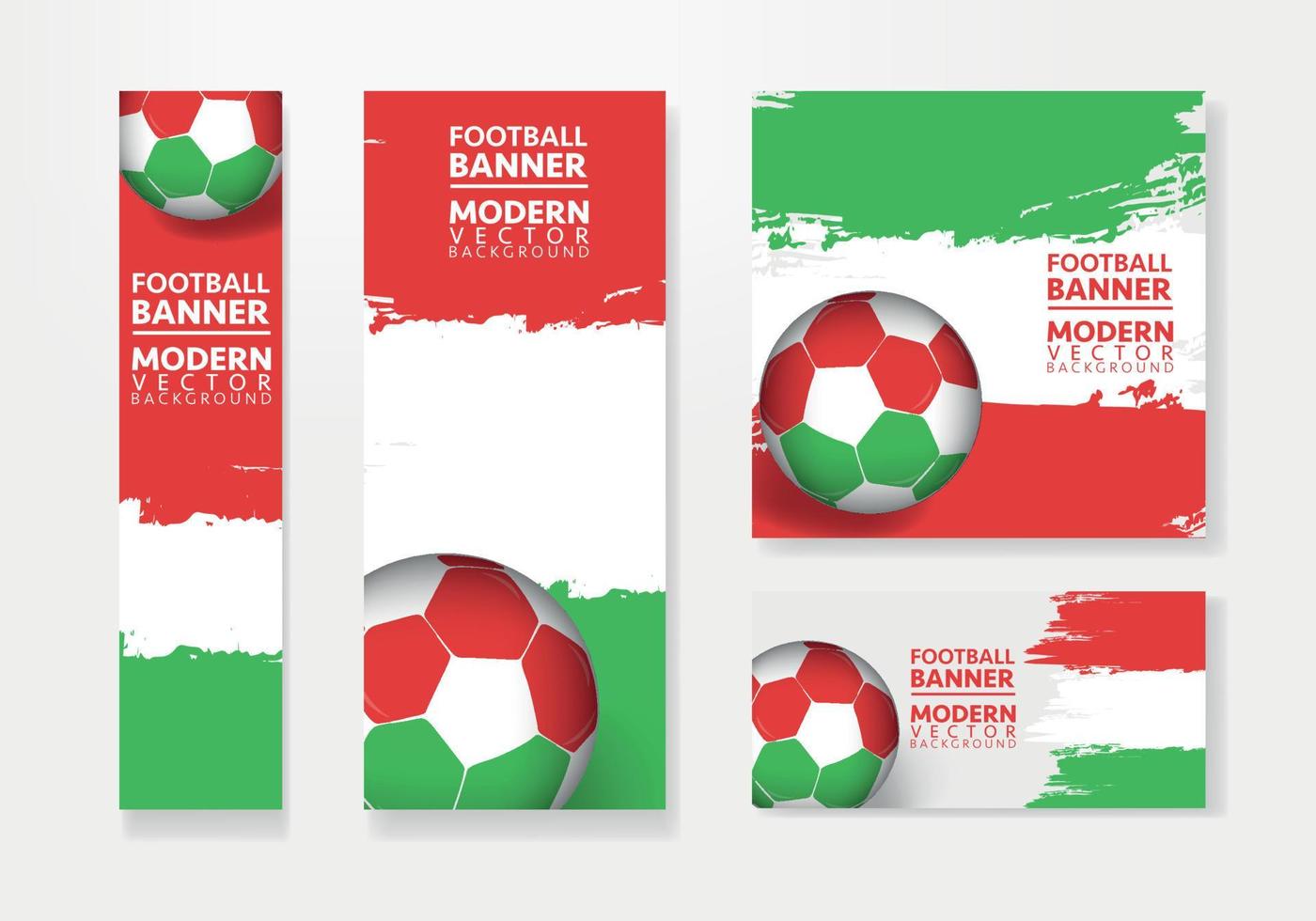 Ungarn-Fußballmannschaft mit Flaggenhintergrund-Vektordesign. fußballmeisterschaftskonzept mit fußballball-illustrationsvorlage. Fußball-Banner-Design. vektor
