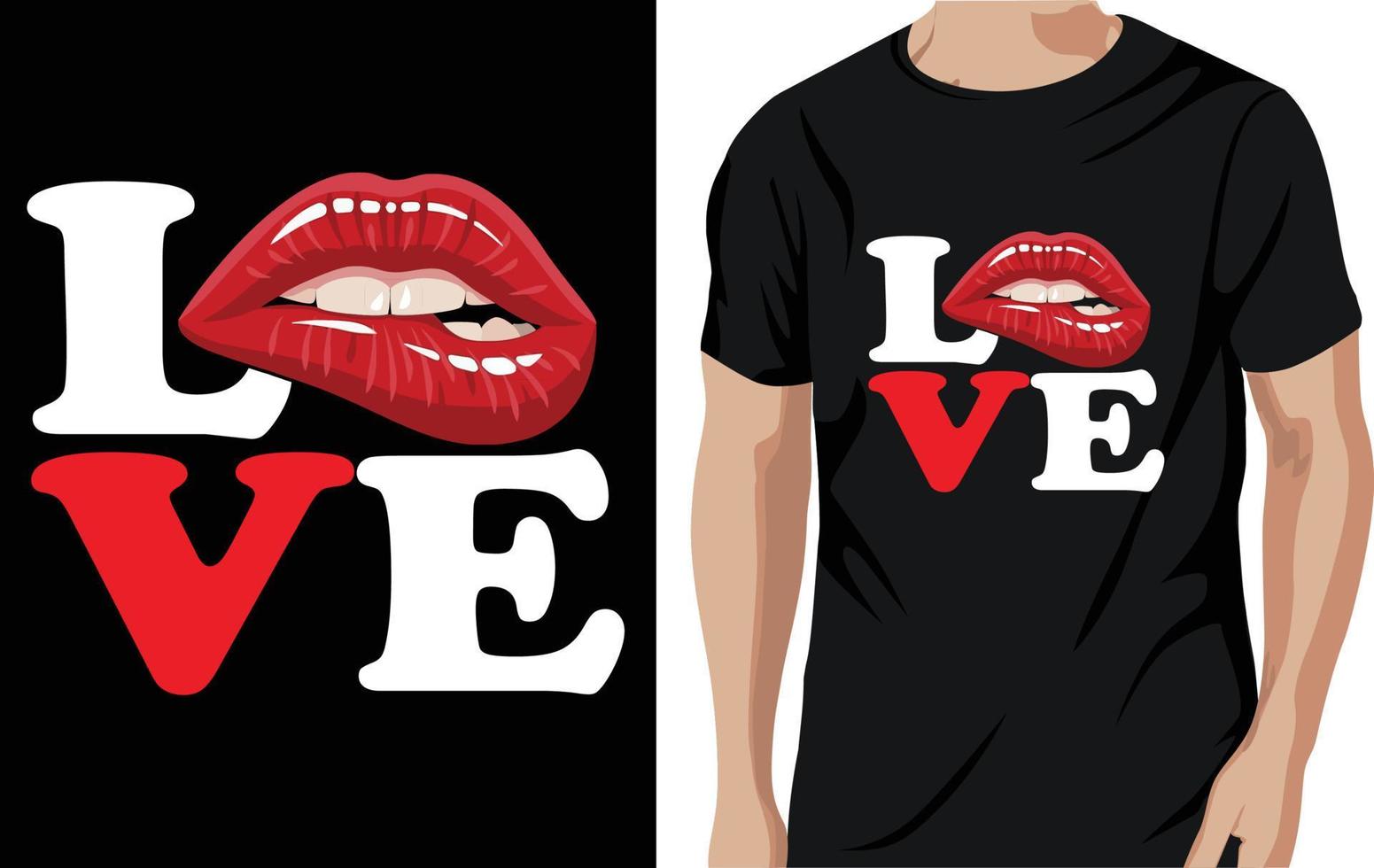 Valentinstag-T-Shirt-Design vektor