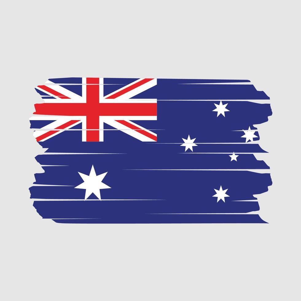 Australien Flagge Pinsel vektor