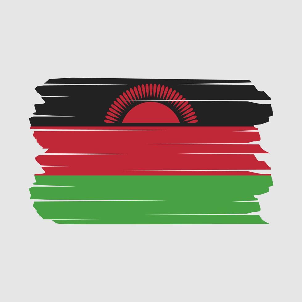 malawis flaggborste vektor