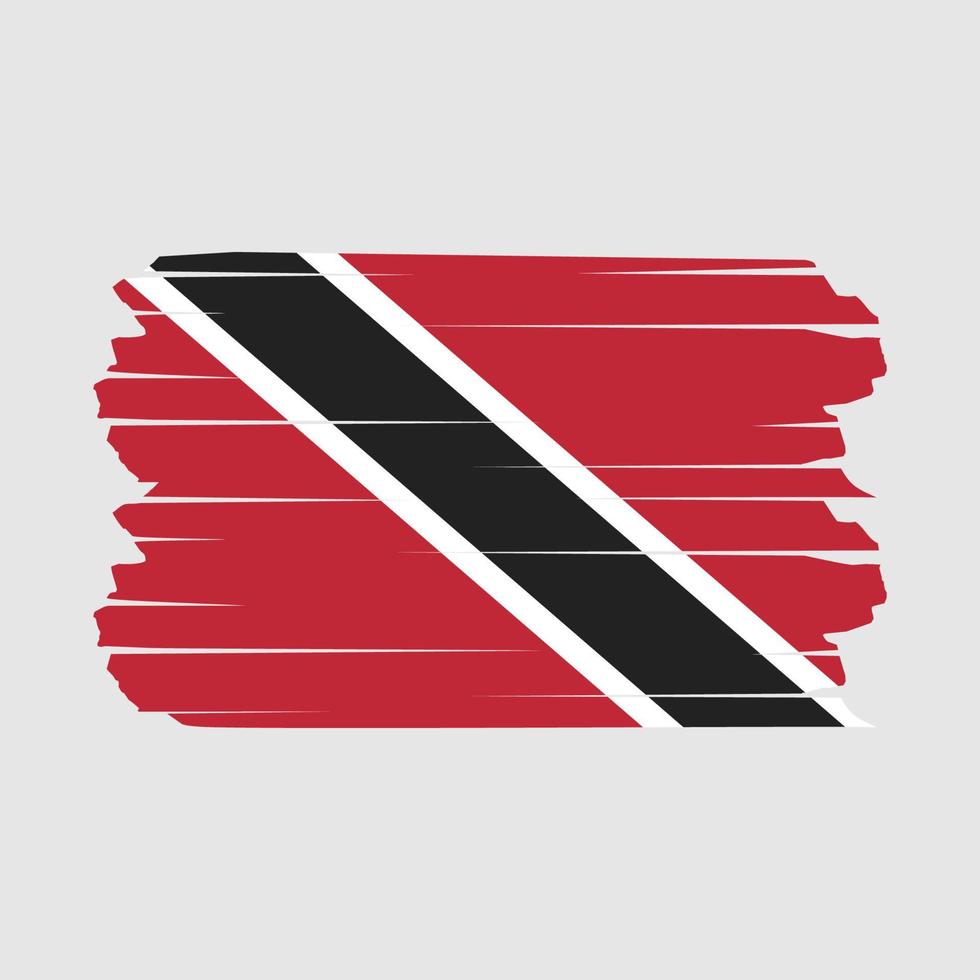 trinidad flagga borsta vektor