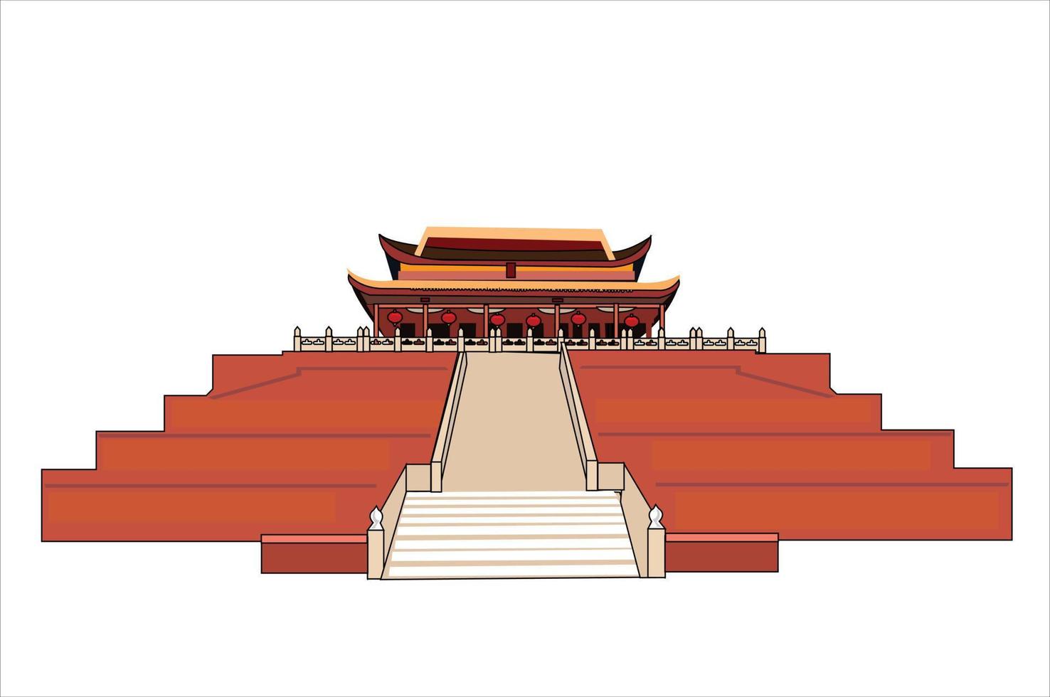 kaifeng tempel vektor illustration vektor illustration