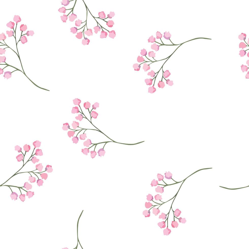 Set von Vektoraquarellblumen, botanische Illustration in magentafarbener Farbe. ideal für Hochzeitskarten, Drucke, Muster, Verpackungsdesign. vektor