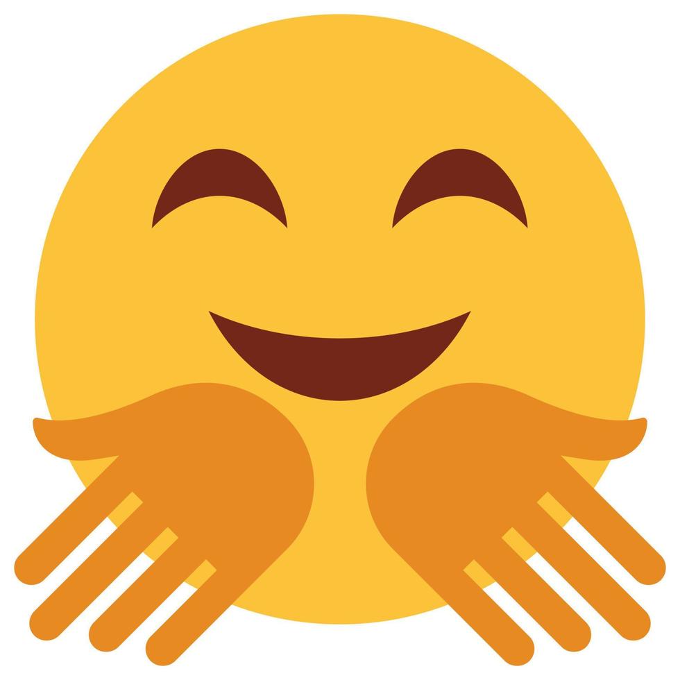 flaches Farbsymbol für Emoji-Gesicht. vektor