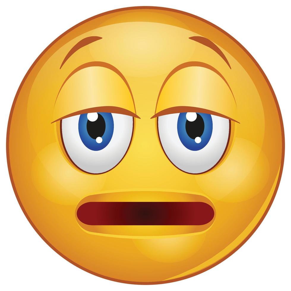 Farbverlaufssymbol für Emoji-Gesicht. vektor