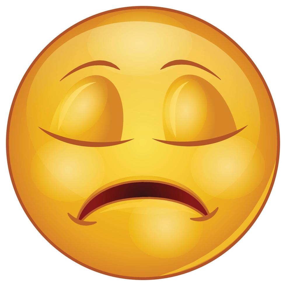 Farbverlaufssymbol für Emoji-Gesicht. vektor