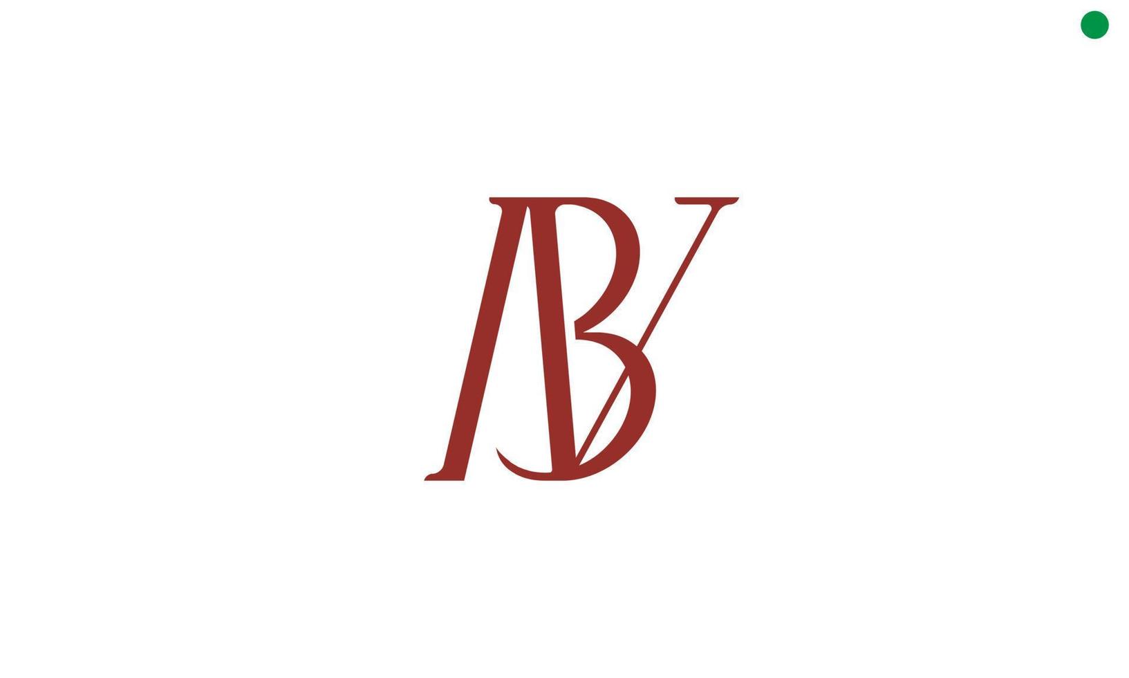 alfabet brev initialer monogram logotyp abv vektor