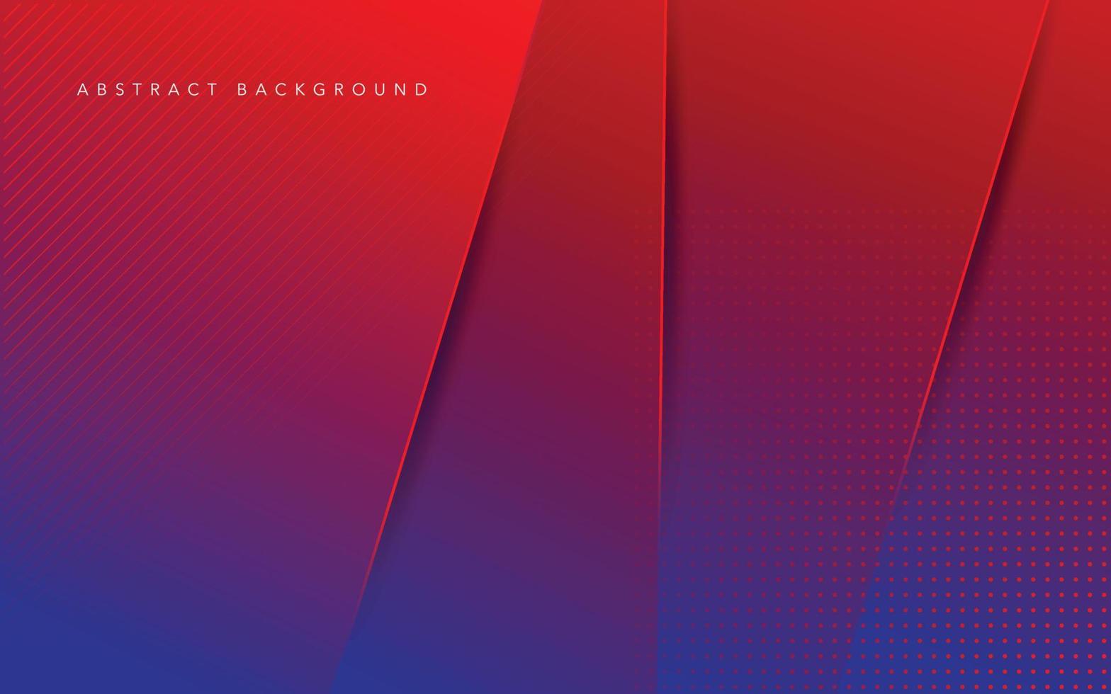 blå röd modern abstrakt bakgrundsdesign vektor