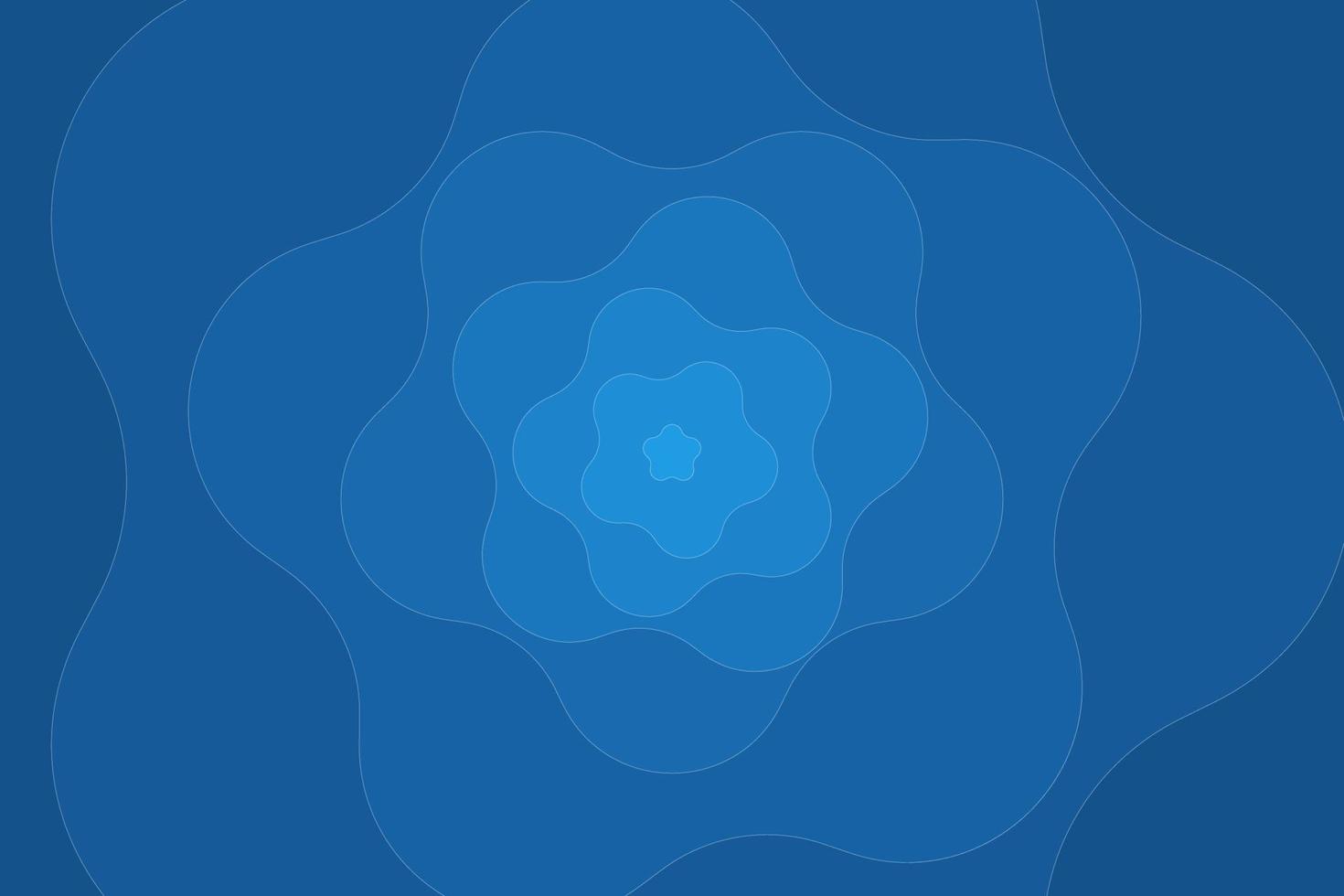 Abbildung blauer geometrischer Hintergrund. flüssige blaue 3D-Hintergrundfarbe. flüssige formen zusammensetzung vektor