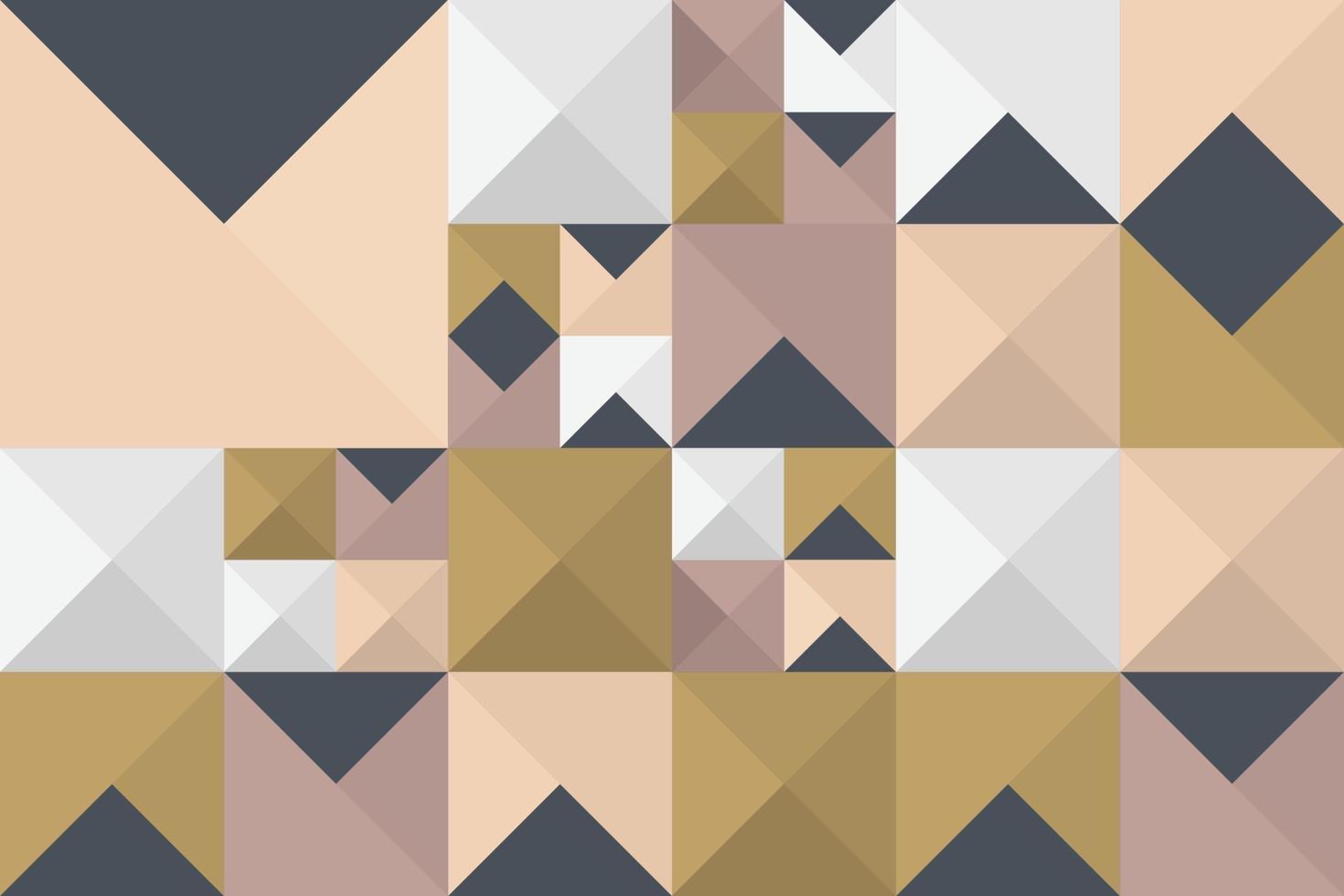 slumpmässig geometrisk form sammansättning bricka bakgrund. abstrakt färgrik triangel mosaik- sömlös mönster vektor