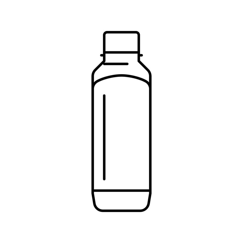 Flasche Smoothie Fruchtsaft Essen Symbol Leitung Vektor Illustration