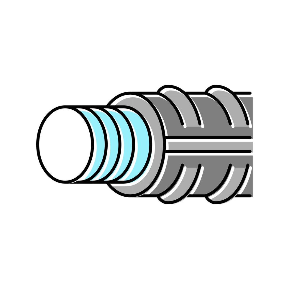 Farbsymbol-Vektorillustration für Gewindebeschläge vektor