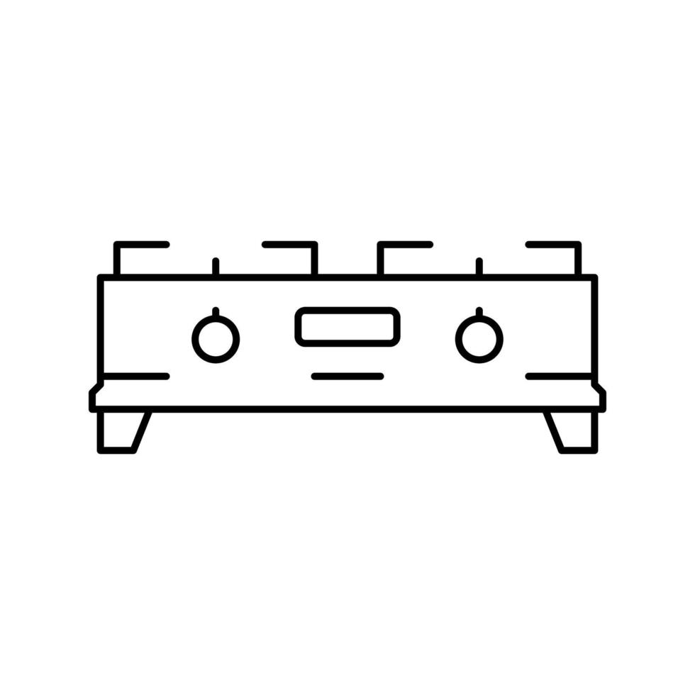 spis köksutrustning linje ikon vektorillustration vektor