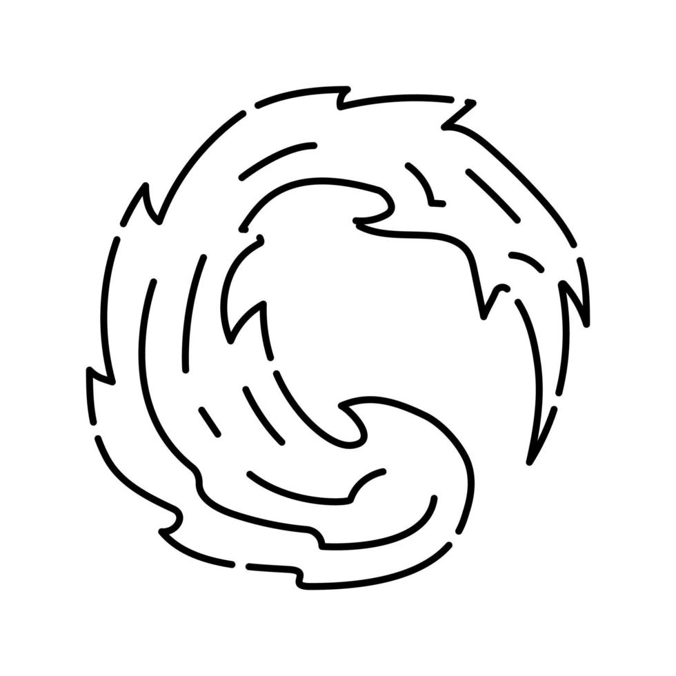 Power Fire Line Symbol Vektor Illustration