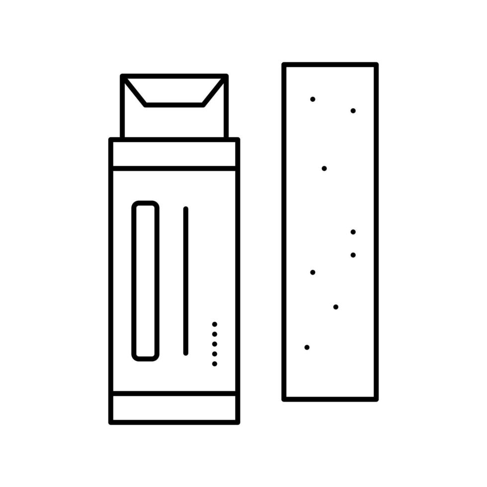 Kaugummi Paket Symbol Leitung Vektor Illustration