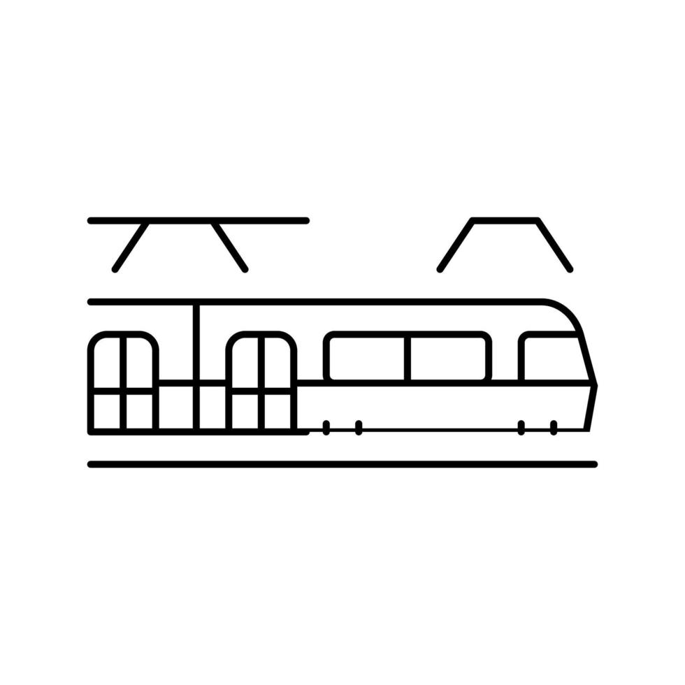 U-Bahn U-Bahn Transportlinie Symbol Vektor Illustration