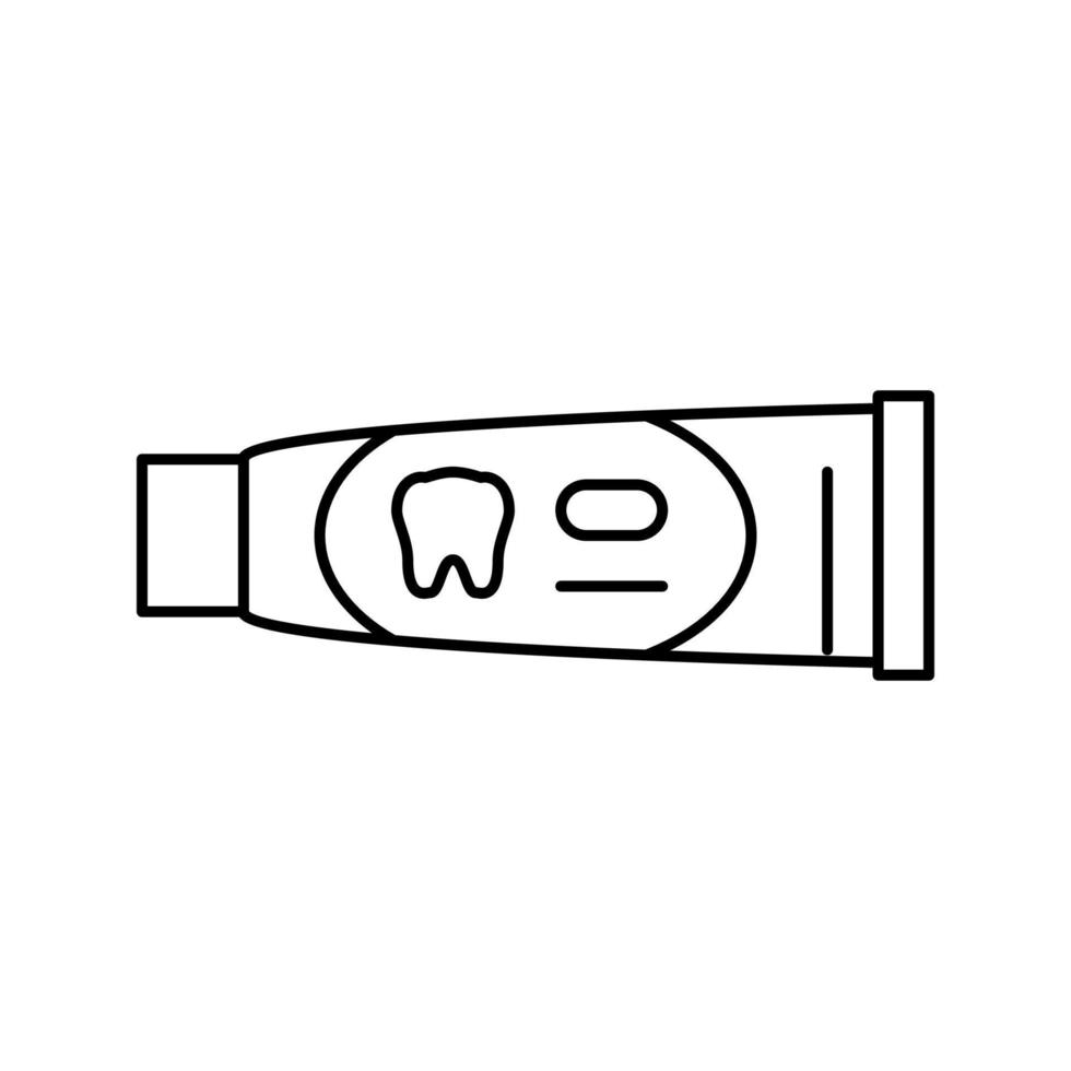 Zahnpasta Symbol Leitung Vektor Illustration