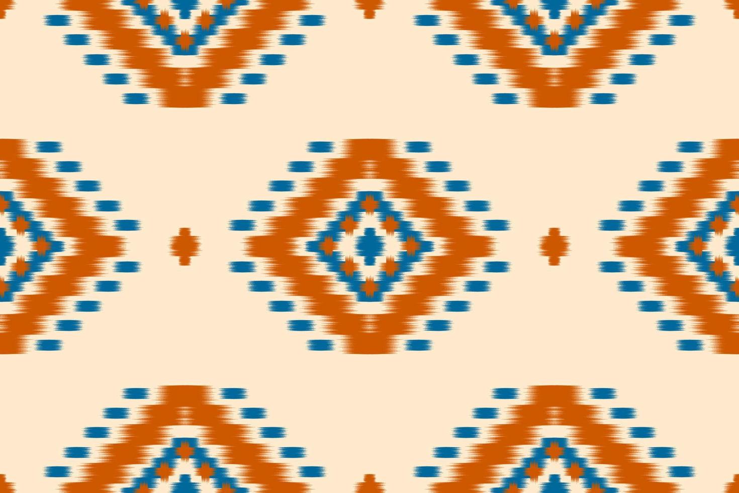 ethnisches ikat-nahtloses muster im stammes-. amerikanischer, mexikanischer Stil. Aztekischer geometrischer Ornamentdruck. vektor