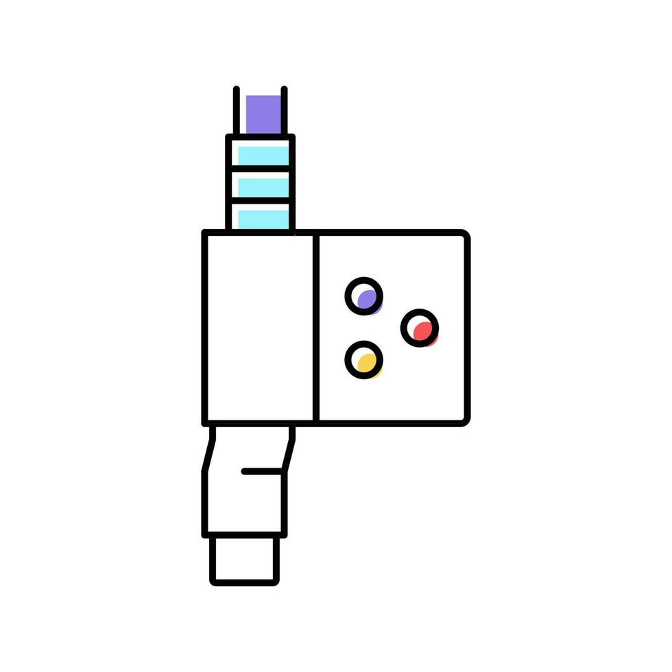 fraktionerad laser färg ikon vektor illustration