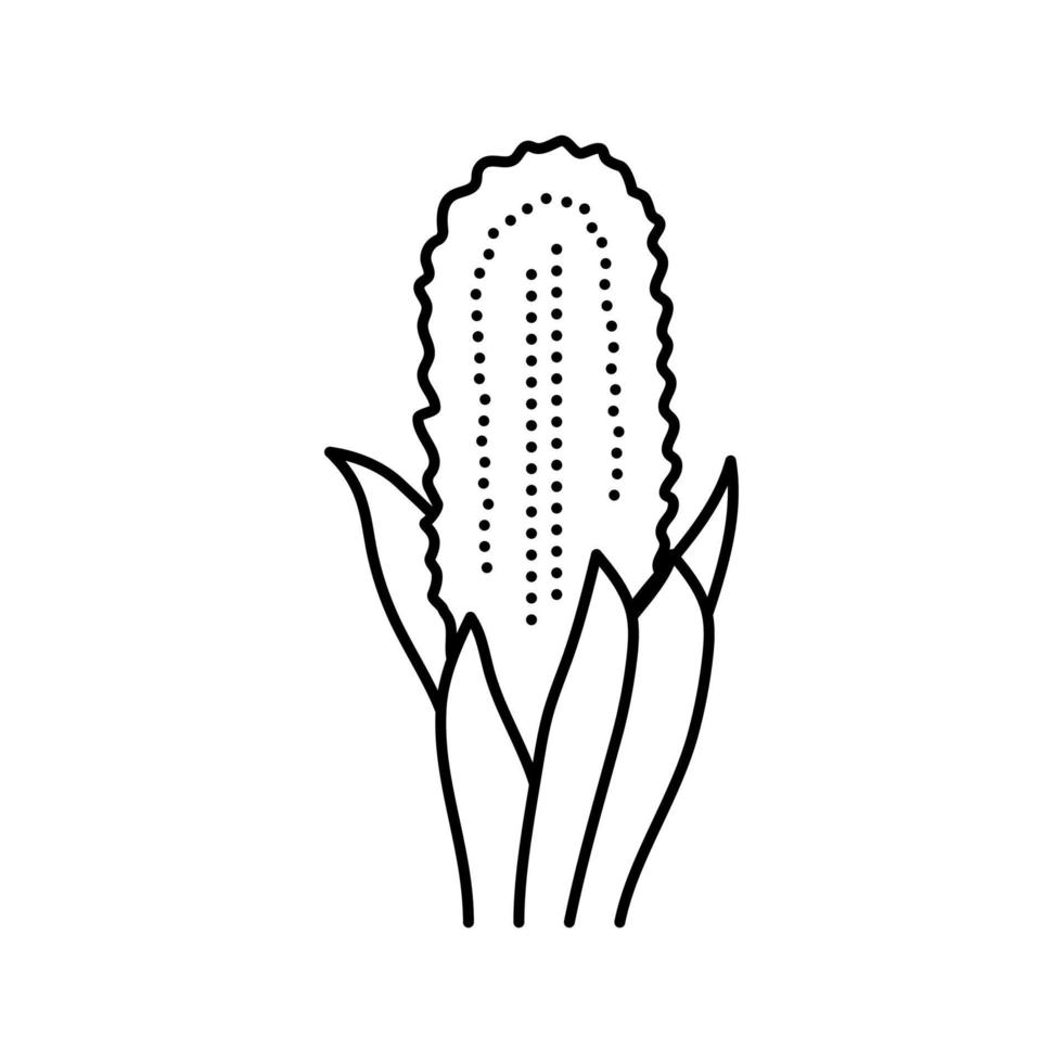 Hyazinthe Blume Frühlingslinie Symbol Vektor Illustration