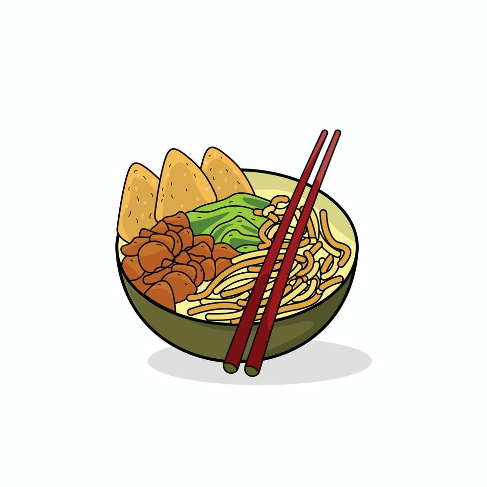 Ramen-Design-Vektor-Illustration, Design-Vektor-Inspiration für asiatische Speisen vektor