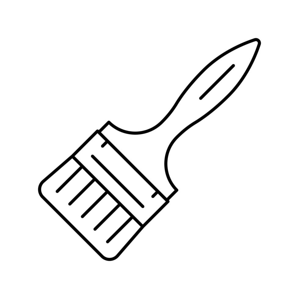 Pinsel Werkzeuglinie Symbol Vektor Illustration