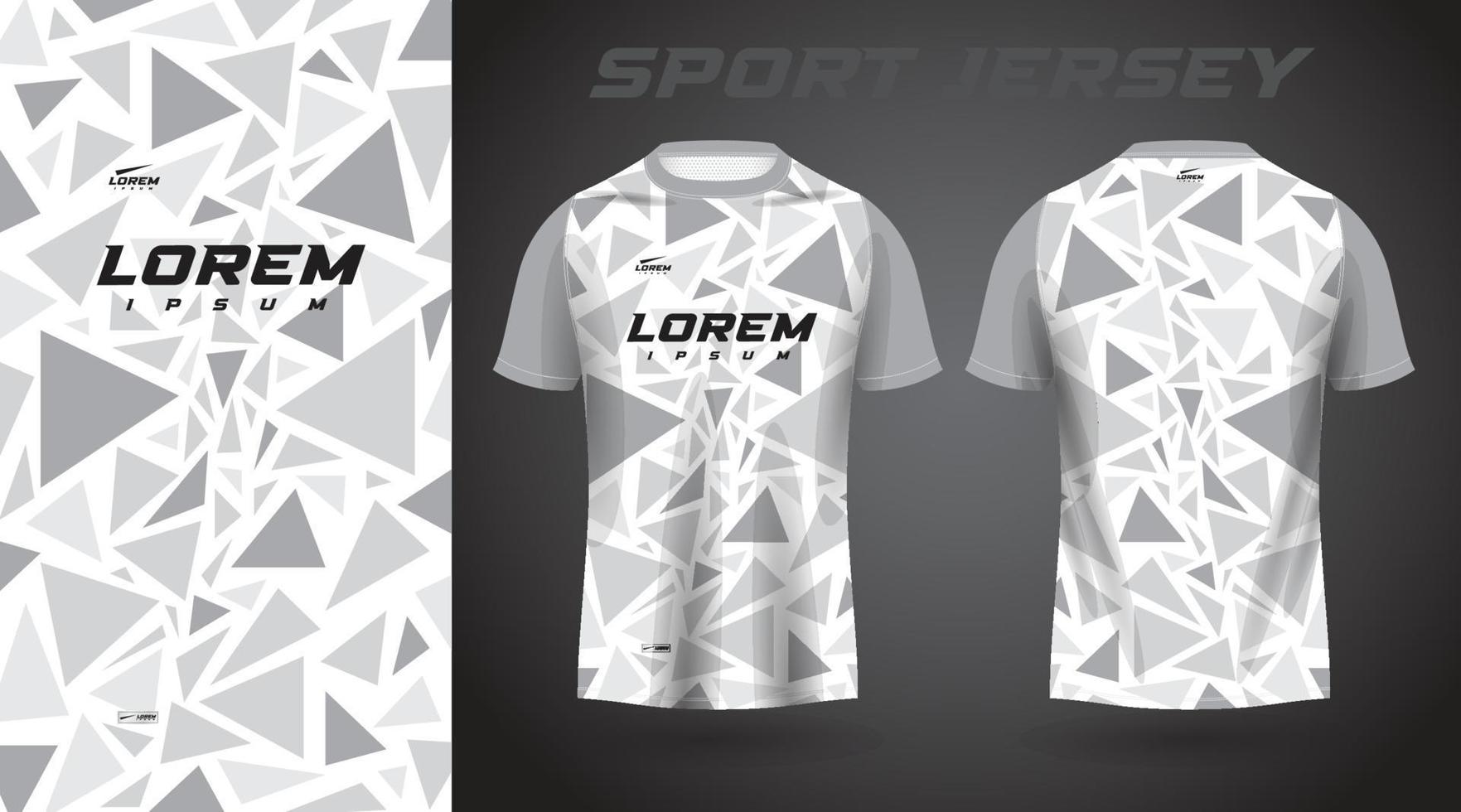 weißes Hemd Sport-Jersey-Design vektor