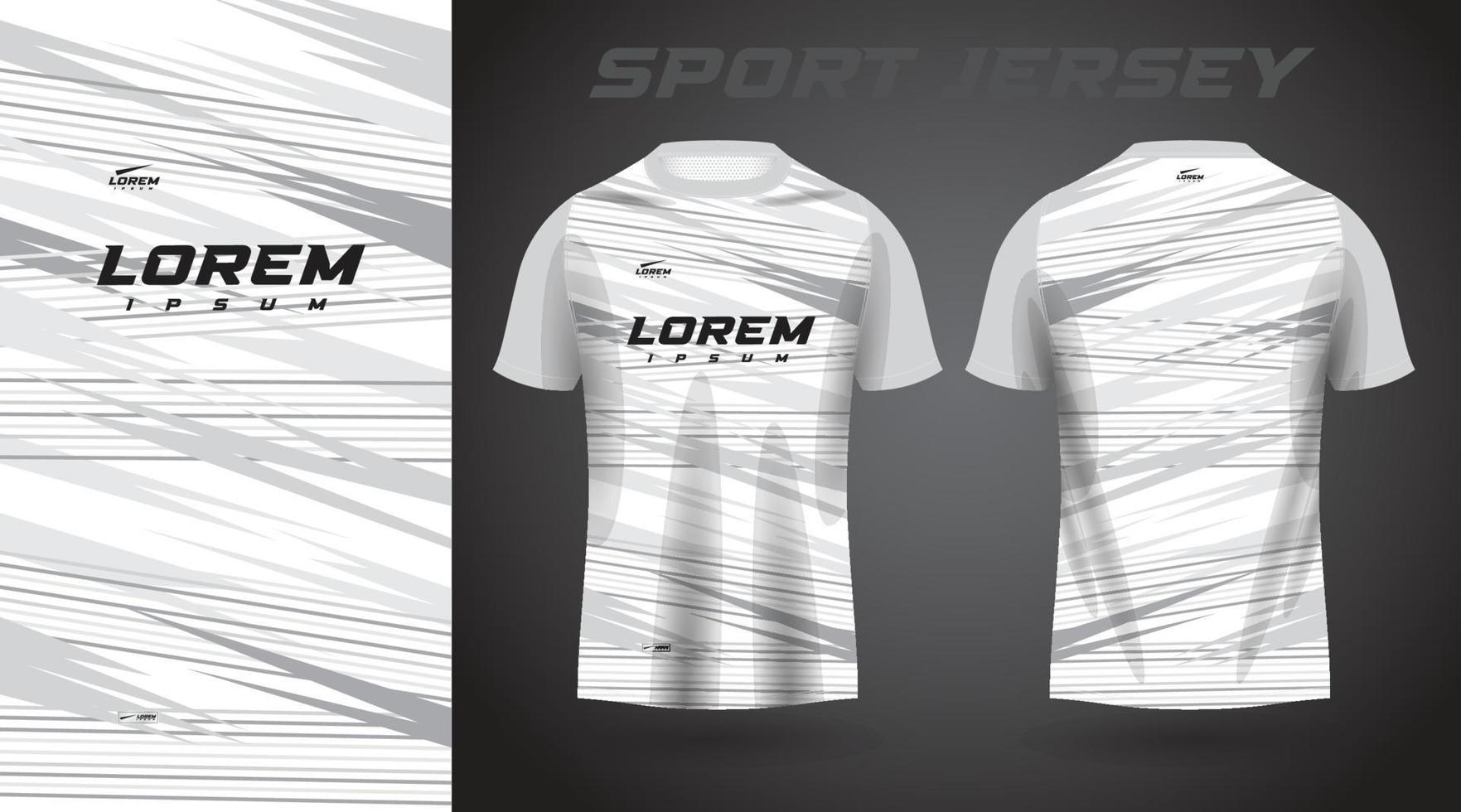 weißes Hemd Sport-Jersey-Design vektor