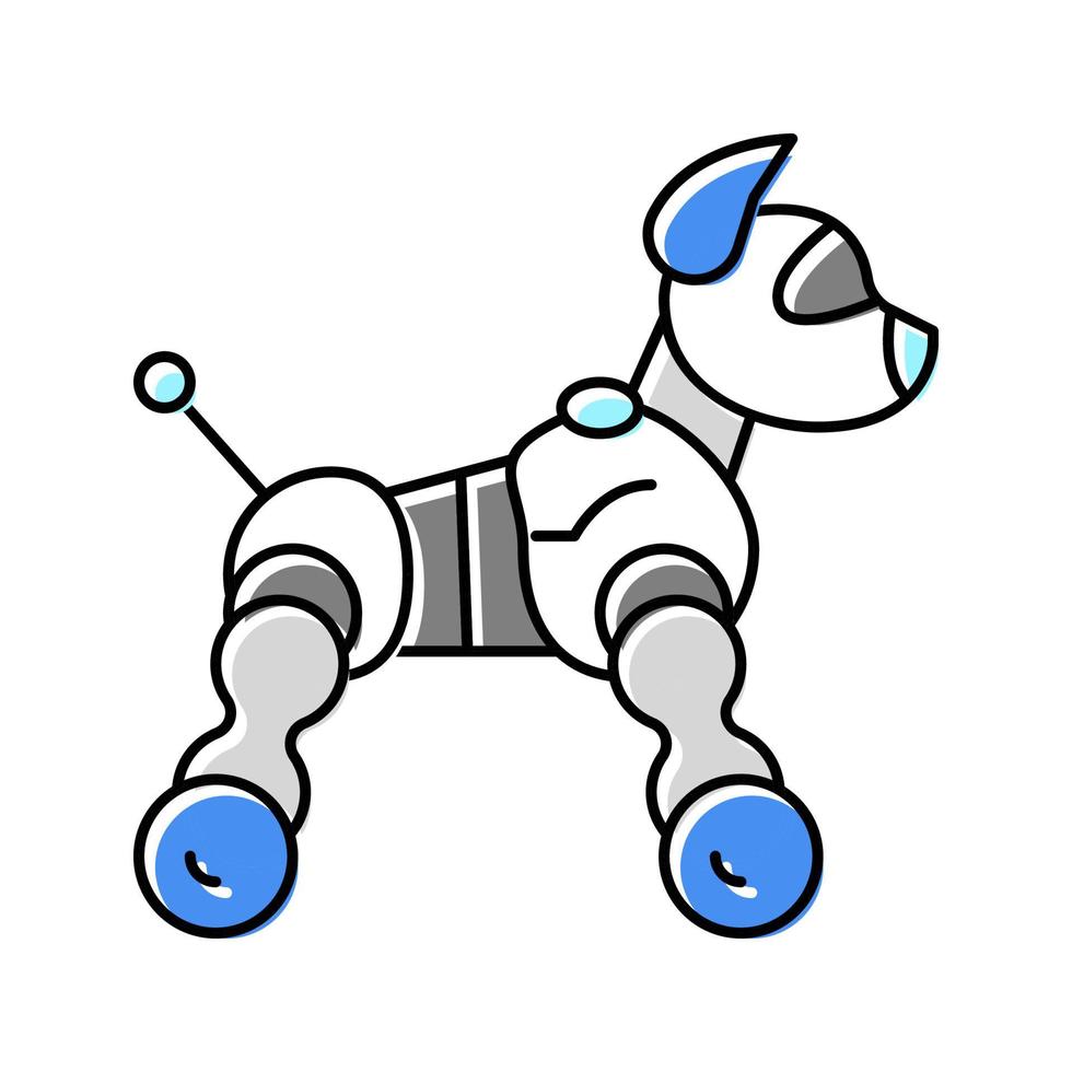 leksak robot Färg ikon vektor illustration
