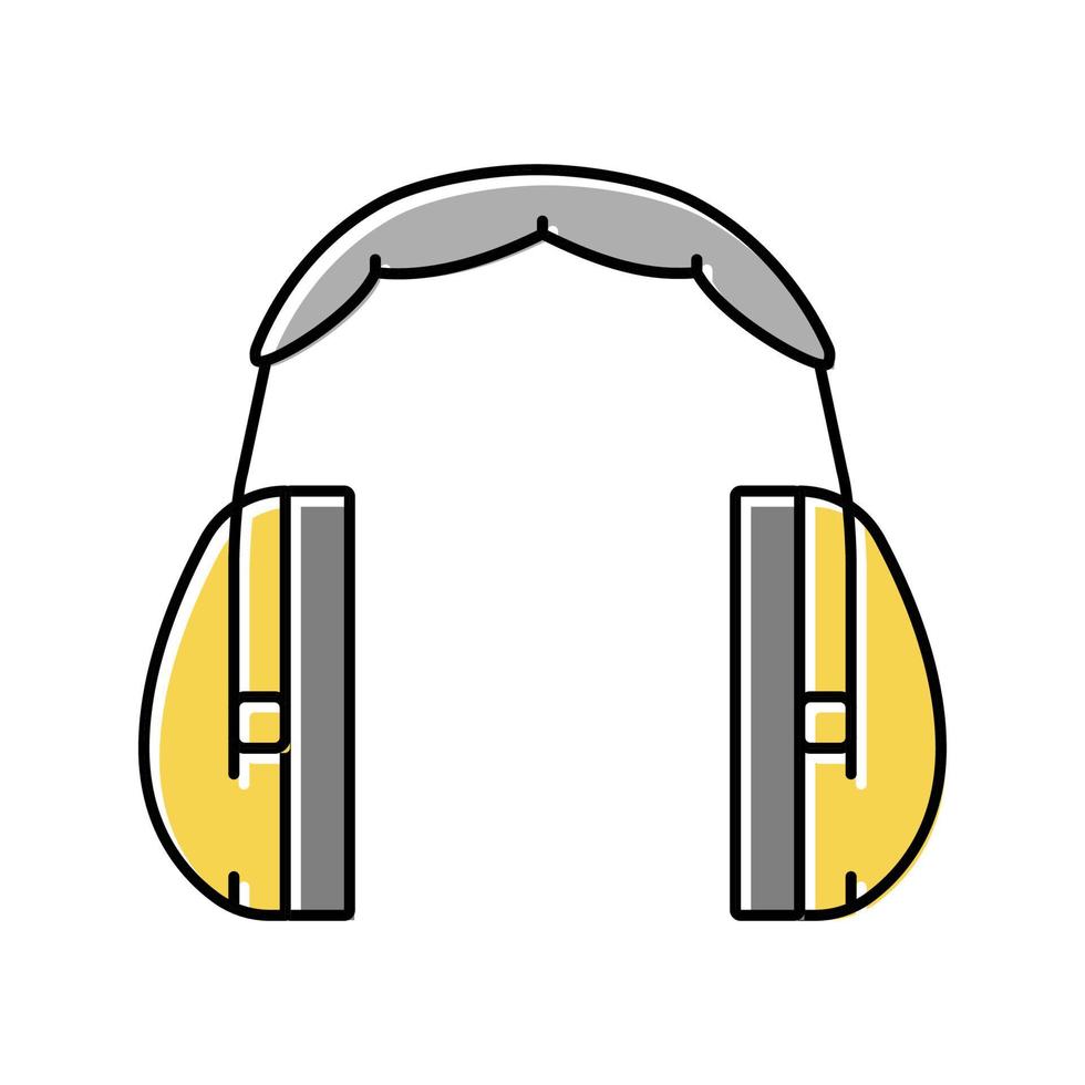Ohrenschützer Farbe Symbol Vektor Illustration