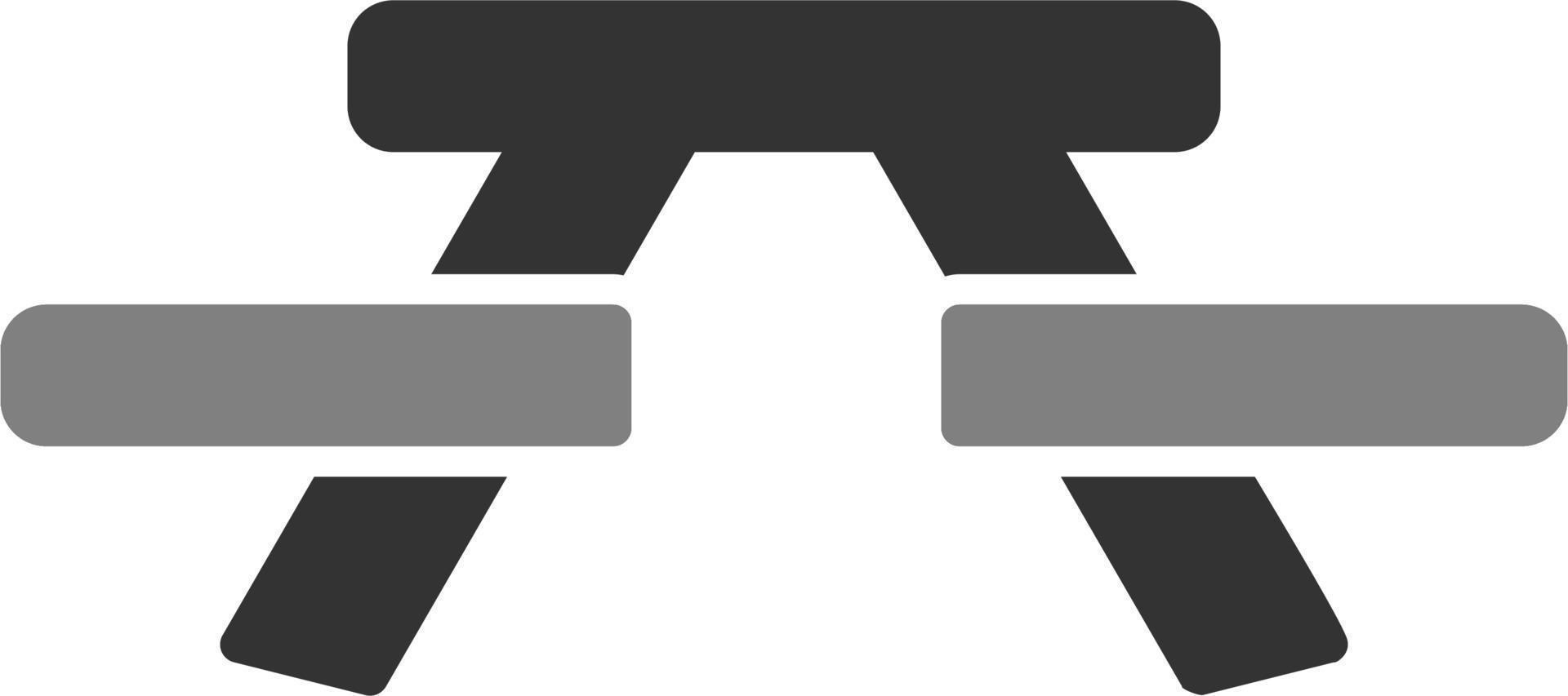 picknick tabell vektor ikon