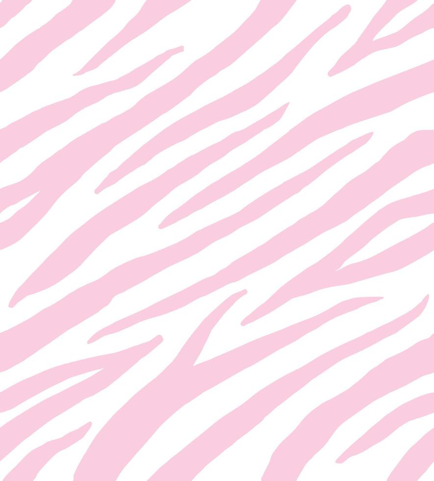 Vektornahtloses Muster aus rosafarbenem Zebra-Tigerdruck vektor