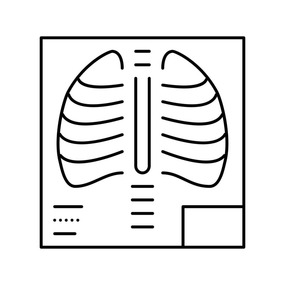 Röntgen Radiologie Symbol Leitung Vektor Illustration flach