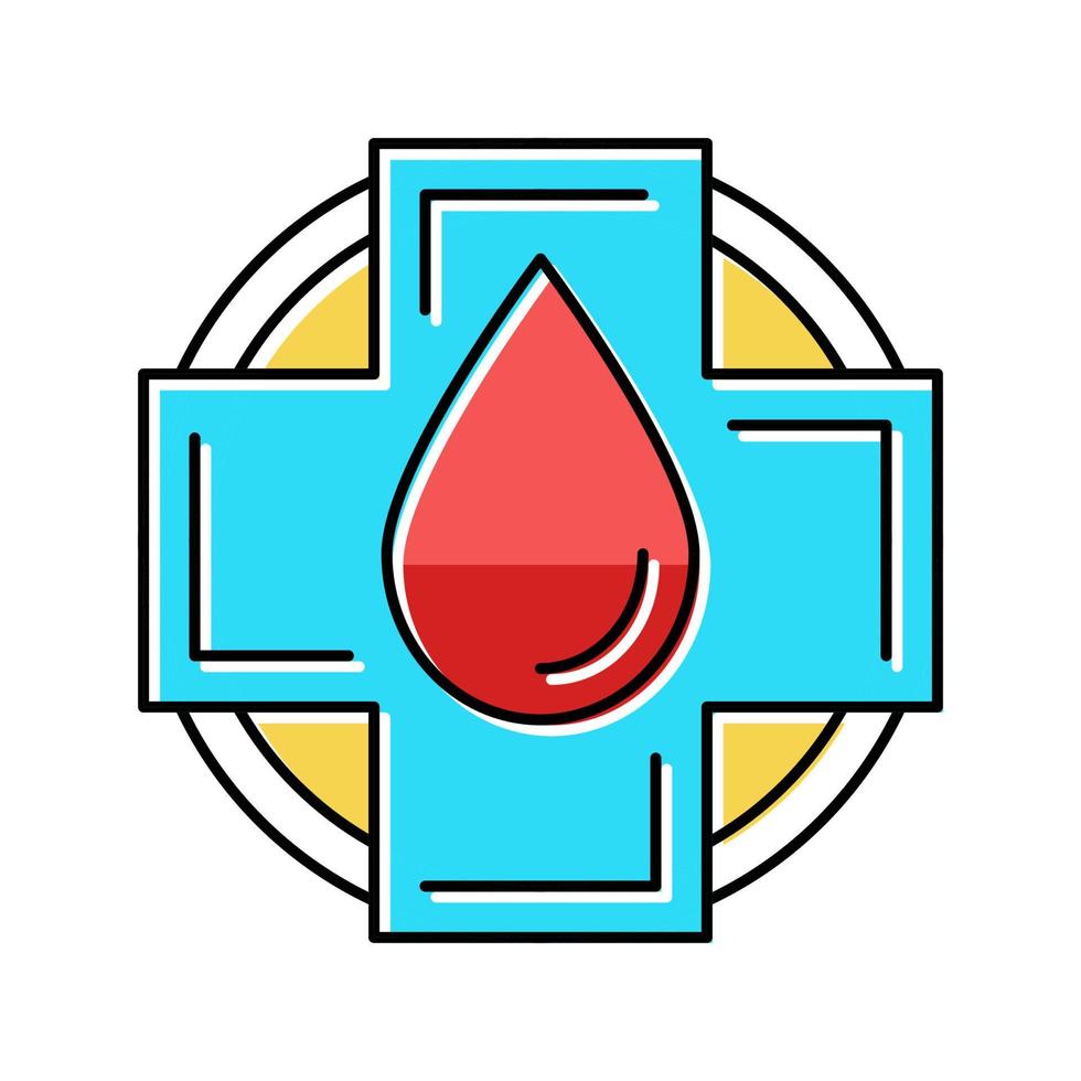 Gesundheit Blutfarbe Symbol Vektor Illustration