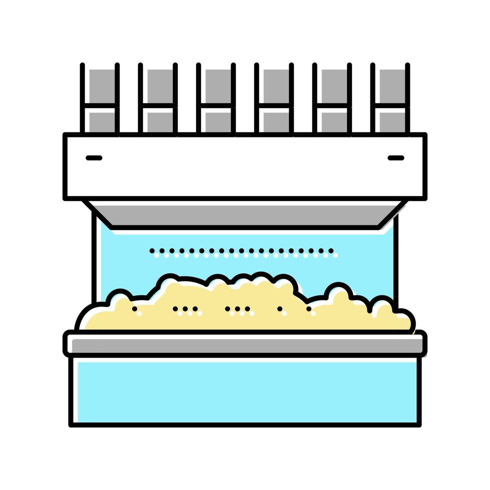 screening anläggning maskin färg ikon vektor illustration