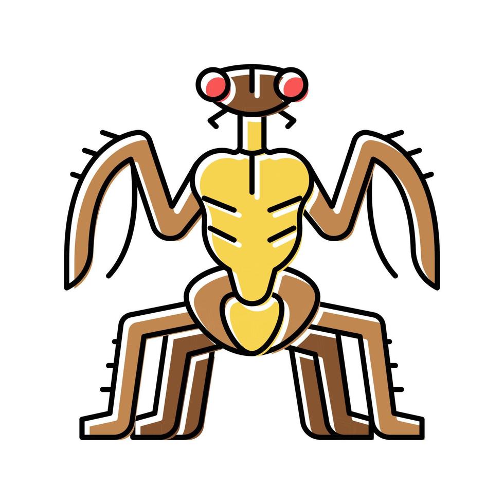 Monster Insekt Farbsymbol Vektor Illustration