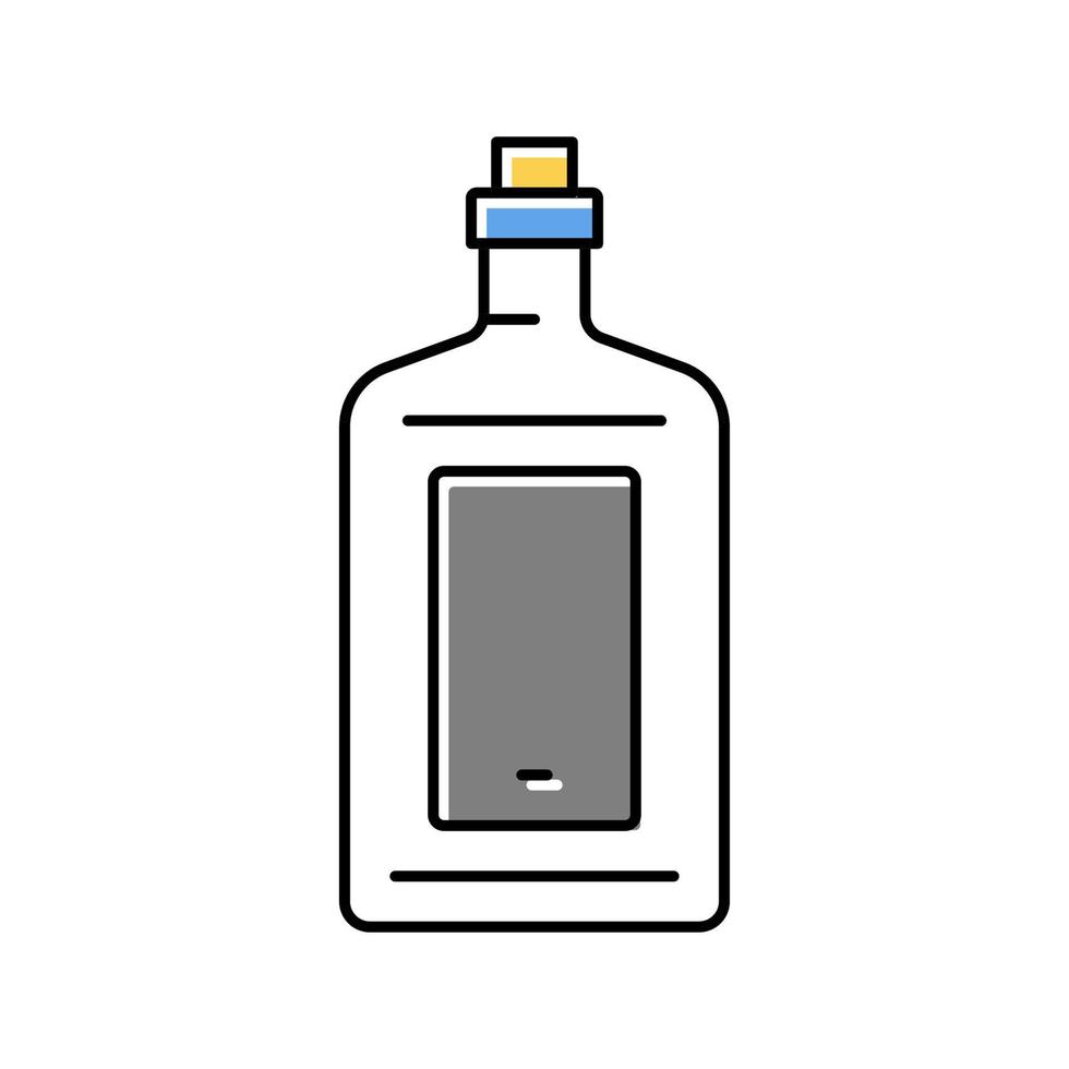 Vektor-Illustration für das Farbsymbol der Trinkflasche vektor